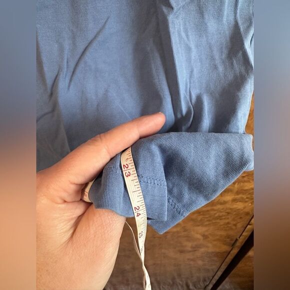 Lands End Blue Long Sleeve Shirt - Picture 5 of 6